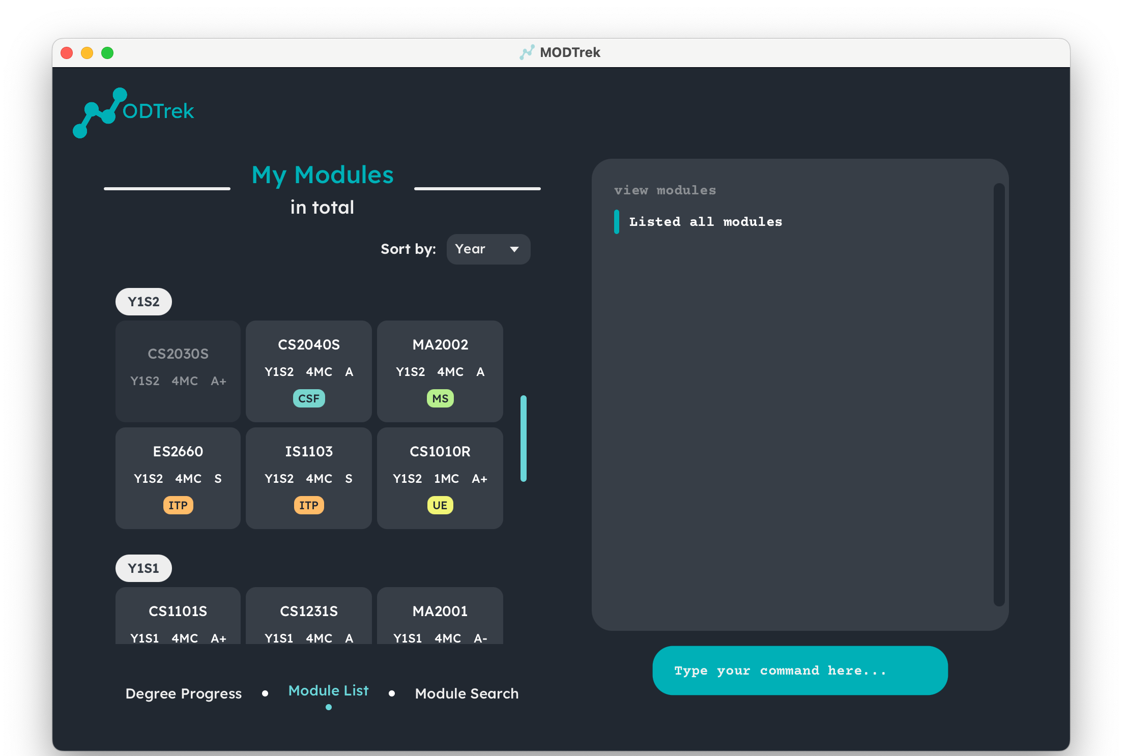 Ui modules